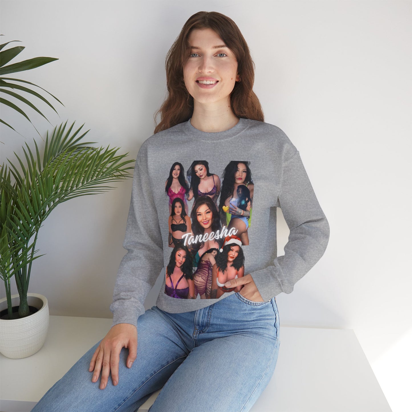 Taneesha Collage Unisex Crewneck Sweatshirt